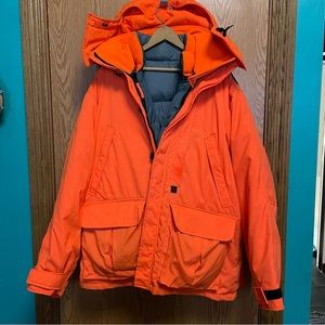RARE!!  BROWNING GORE-TEX PARKA BLAZE ORANGE 4-IN-1 HUNTING JACKET COAT DOWN XL